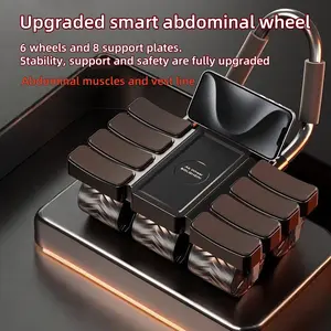 Upgraded version of the smart abdominal wheel, upgraded timing screen, automatic brake protection mechanism, 6 wheels and 8 support plates, fully upgraded support, stability and safety