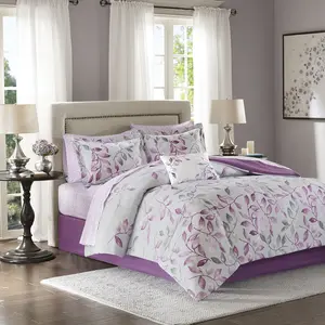 Floral Comforter Set with Cotton Bed Sheets