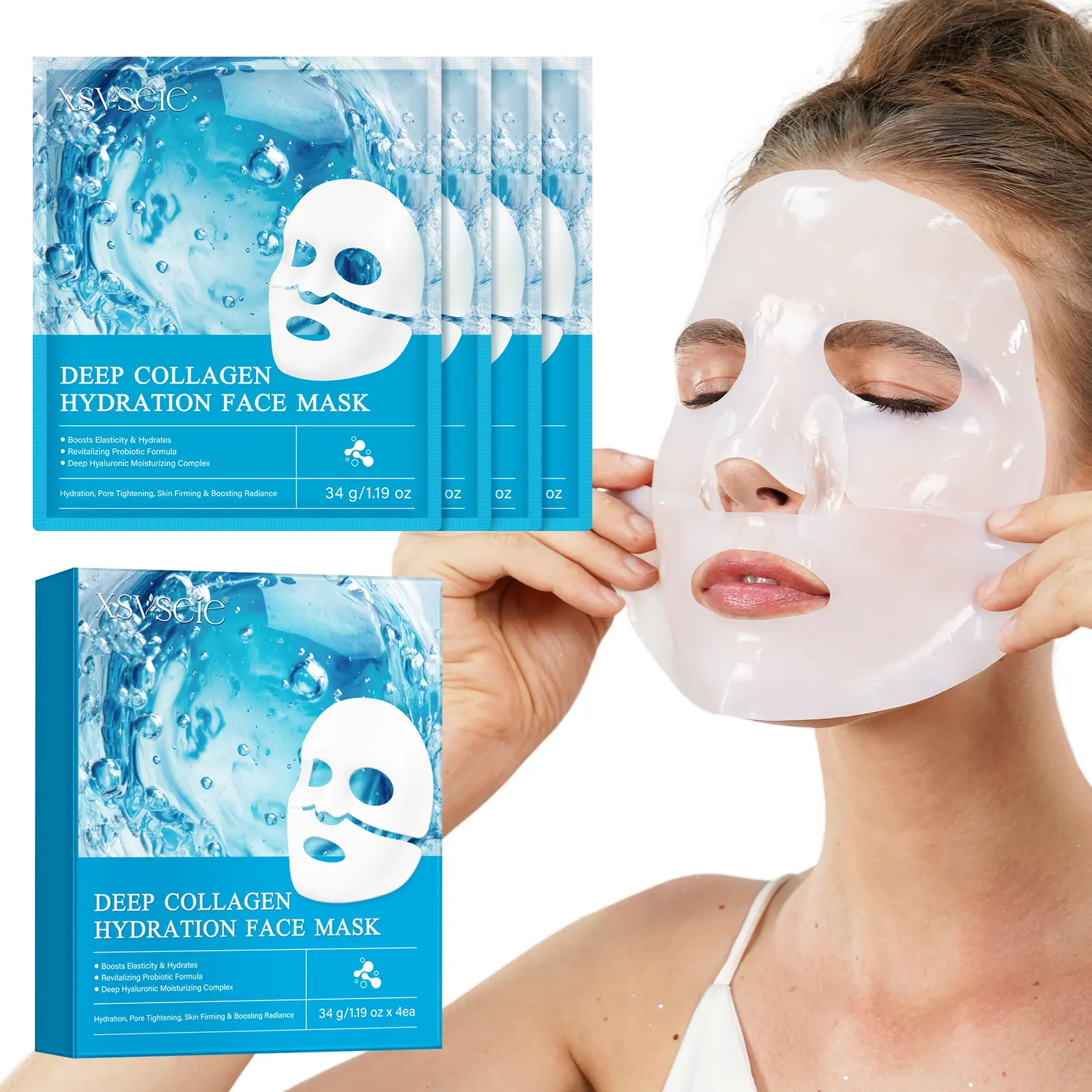 Xsvseie Deep Collagen Overnight Face Mask, Deep Moisturizing Treatment to Hydrate, Firm, and Minimize Pores, Skin Care for Dry Skin, Skin Care Products
