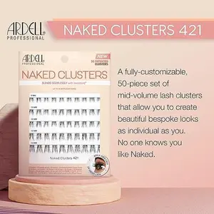 Ardell Naked Clusters 421, 50 Patented Clusters, Up to 8 Applications, 1-pack Eyelashes Fluffy Ardell Naked Clusters 421, 50 Patented Clusters, Up to 8 Applications, 1-pack Eyelashes Fluffy