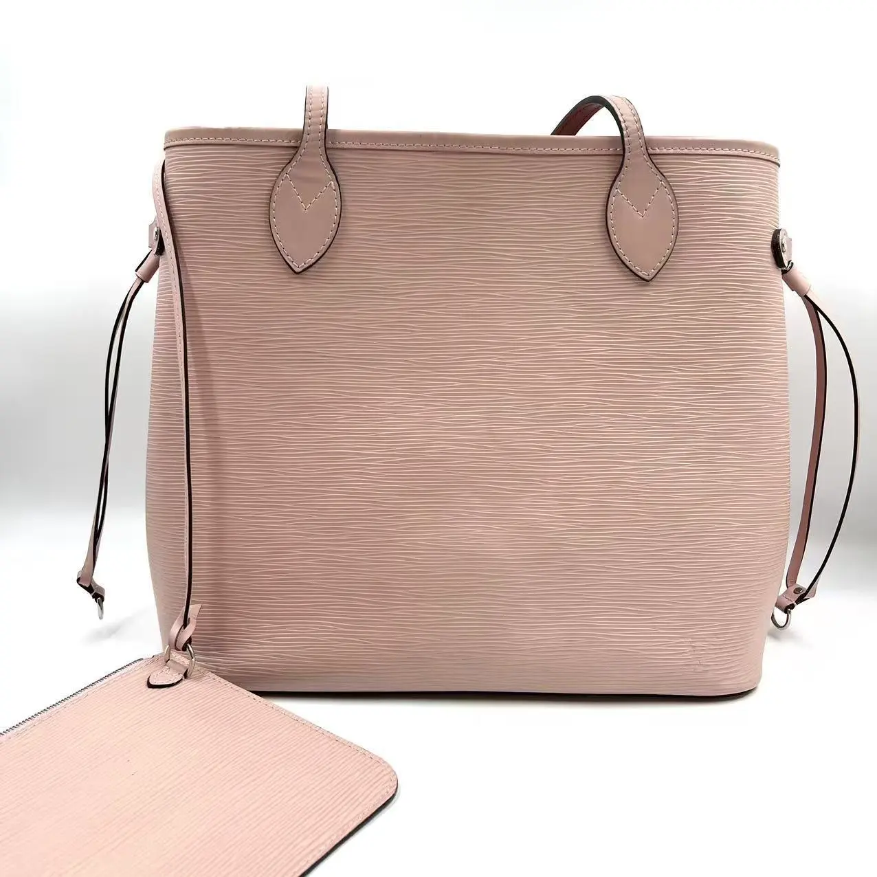 Pre-owned Louis Vuitton As shown Clutches & Wristlets HZ HJ 9293 Pink Epi Neverfull Top Handle Shoulder