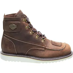 HARLEY-DAVIDSON FOOTWEAR Mens Hagerman Casual Boots Ankle - Brown