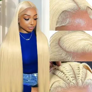 【Lemoda Outlets Sales 】Lemoda Outlet Deals 613 Lace Front Wig Human Hair 613 hd lace frontal wig 13x4 Blonde Lace Front Wigs Human Hair 200 Density Straight Lace Frontal Wigs Human Hair Pre Plucked With Baby Hair For Women