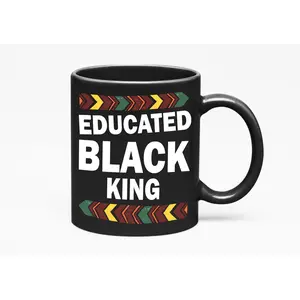 Educated Black King. Pride Classic, African, Black 11oz Ceramic Mug