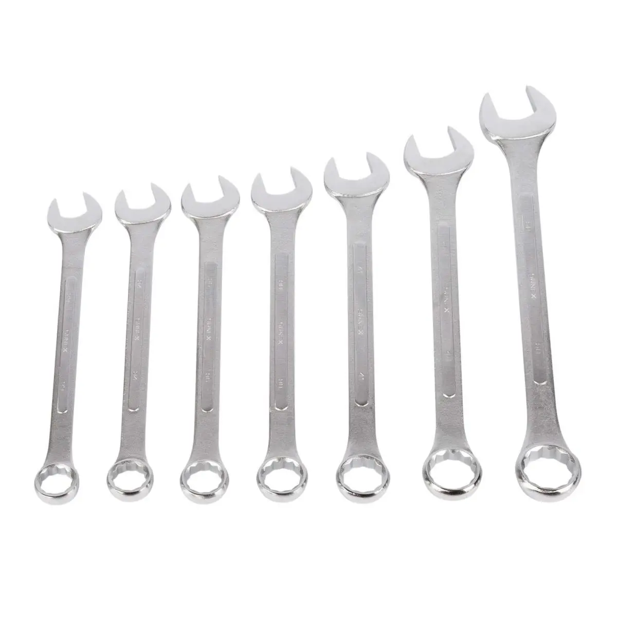 212 MAIN 7-Piece Heavy Duty Metric Raised Panel Combination Wrench Set - Sunex Tool SU9707MA, Chrome, Double-Ended Spanners & Wrenches, Enhanced Grip