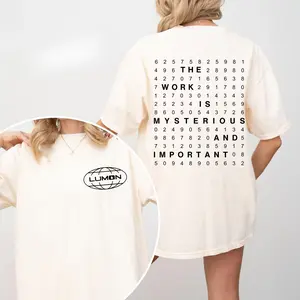 Lumon Industries Severance T-Shirt, Lumon Sweatshirt, The Work Is Mysterious And Important Hoodie, Severance Movie Merch, Unisex Cotton Tee