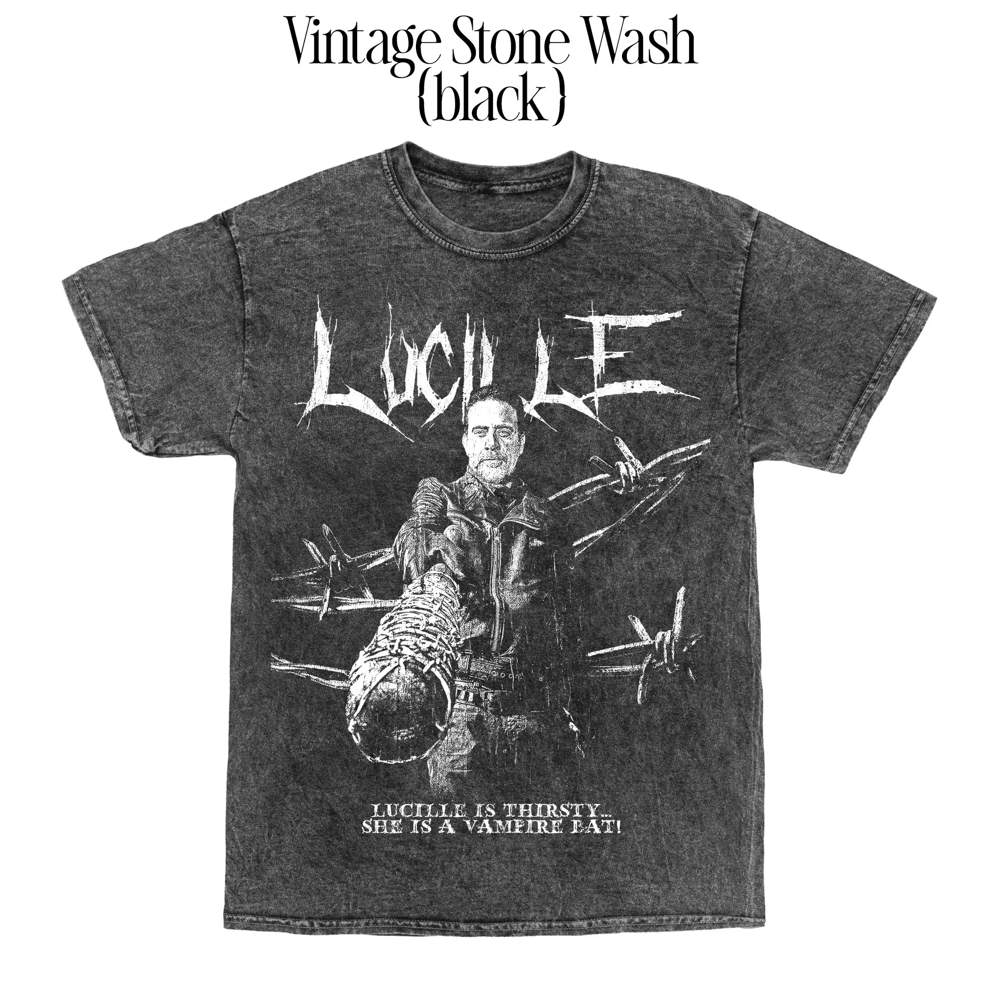 Lucille Negan Walking Dead Shirt, Vintage Horror TV Tee, Distressed Comic Shirt, Cool Fan Gift for Men Women, Zombie Series Apparel