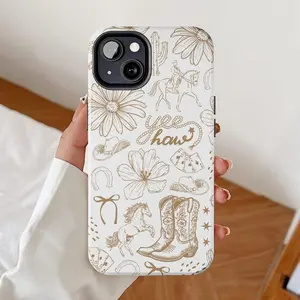 Cowgirl Phone Case, Western iPhone cases, Coquette preppy Tough Phone Case, Aesthetic wild west, Cowboy rodeo, gift