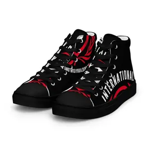 IFBNewsfeed.Org Men's High Top Canvas Trainers for Sports and Athletic Activities - Closed Footwear Walking Shoes Sneaker Runner Running Sports Shoes