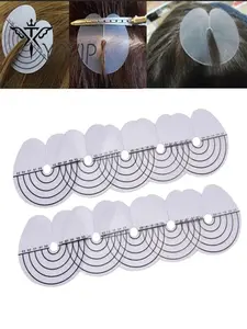 10 Piece Hair Extension Measuring Ruler, Transparent Scale, Professional Hair Division Tool, Salon Stylist Essential, Precision Measurement