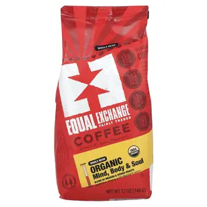 Equal Exchange Organic Coffee, Mind Body & Soul, Whole Bean, Medium Roast, 12 oz (340 g)
