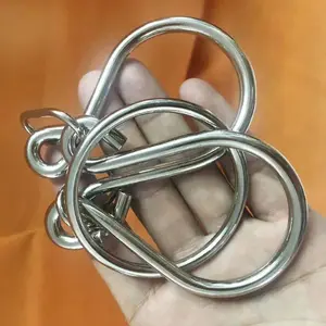 Horseshoe Puzzle Lock Brain Teasers Metal Wire IQ Puzzles For Adults Kids Disentanglement Games Educational Toys