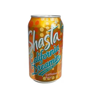 Shasta California Dreamin' Orange Cream Soda Caffeine Free 12 oz Can