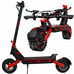 All Terrain Electric Scooter,1500W Violent Motor,34MPH Fast 45Miles Range,3 Seconds Folding,330LBs Load Capacity,Dual Shock Absorption,Foldable Off-Road E-Scooter Powerful Max Pro Commuter Long Portable