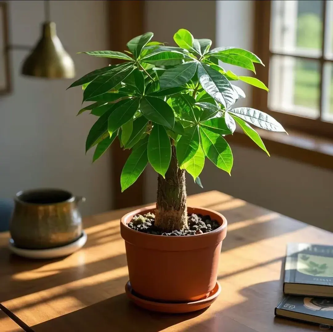 Live Money Tree Pachira Aquatica, Shipped in Small Nursery Pot | Low Maintenance Indoor Feng Shui Plant for Wealth & Good Fortune