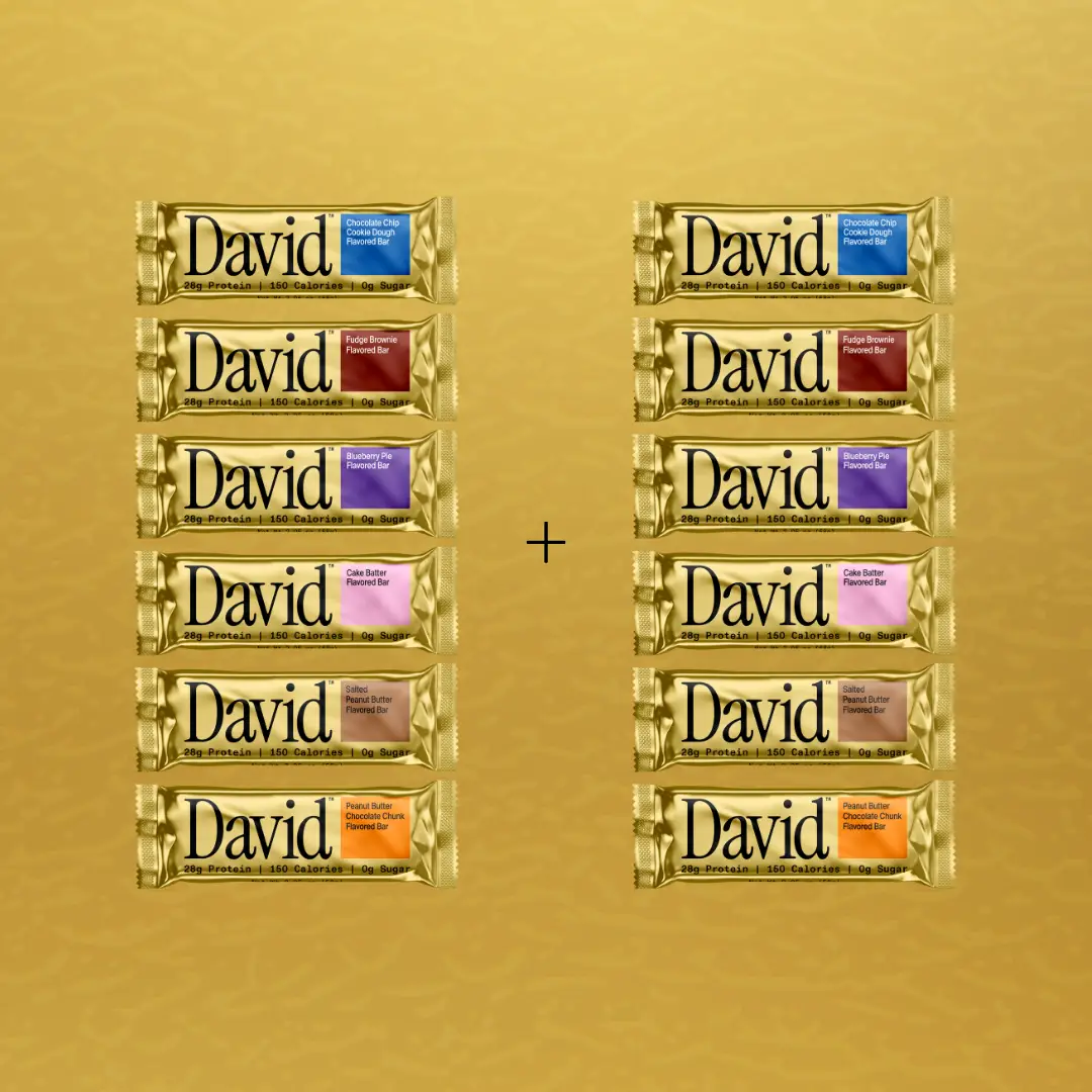 JUMBO VARIETY PACK (2x all flavors) – David Protein – High Protein Snack Cookies Healthy