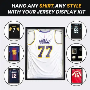 CCDCC Jersey Display Frame Box Jersey Display Case Frame Basketball Football Jersey Display Case UV Protection Acrylic Cover
