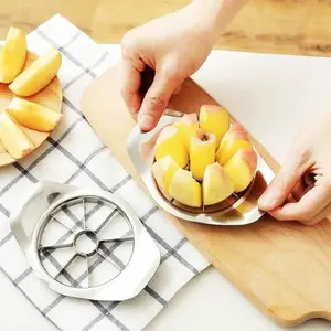 Stainless Steel Apple Slicer Fruit Vegetable Cutter kitchen Gadgets Accessories Household Corer Cutting Fruit Tool Easy To Use