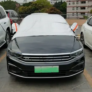 Windshield Cover, Universal Windproof Car Windshield Sunshade Cover with Reflective Straps for Snow, Ice, UV, Frost and More Mirror Covers Included