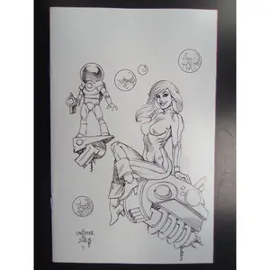 Barbarella #3 Cover K 1:25 Linsner Line Art Virgin Variant