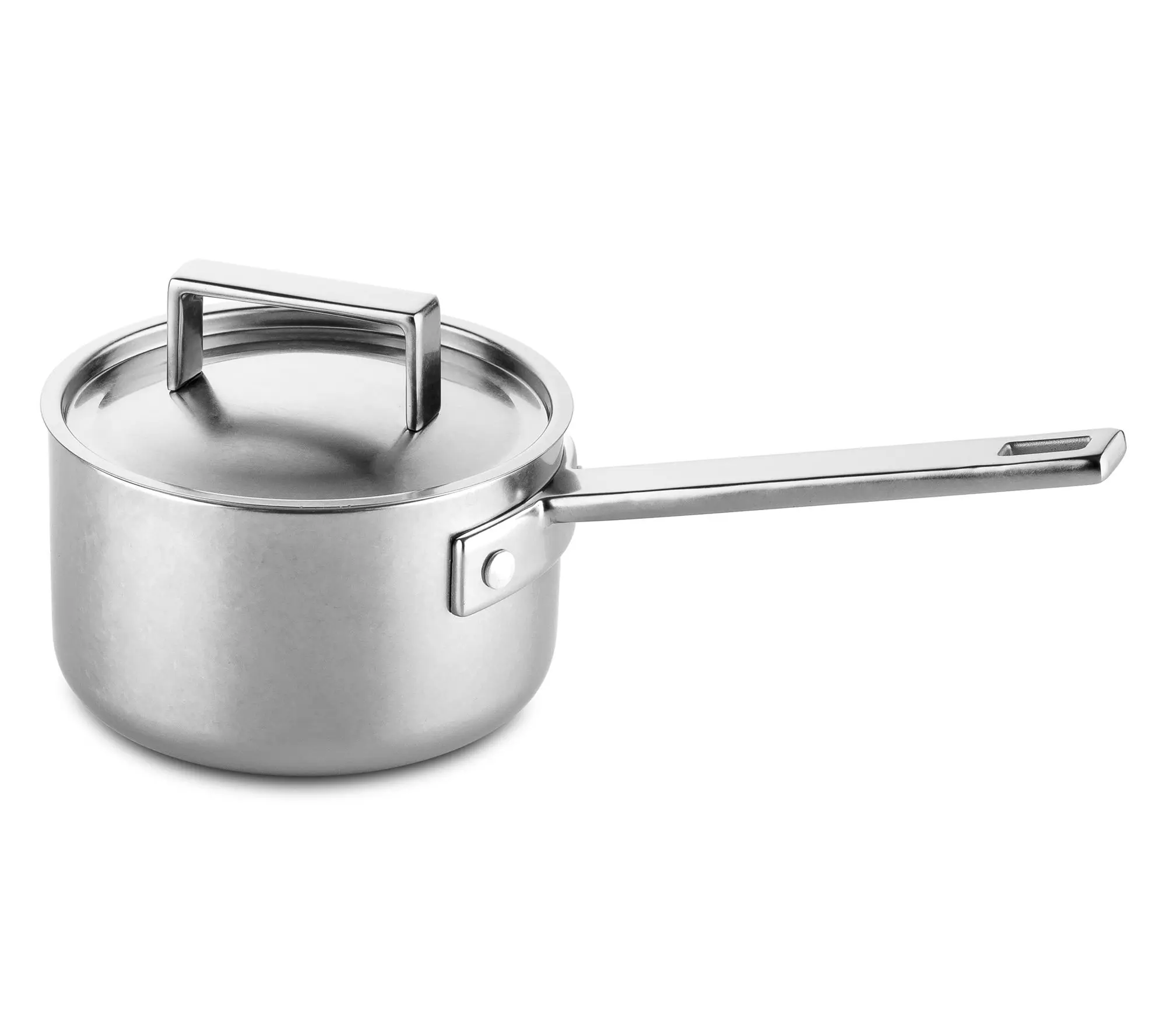 Mepra 6.5" Attiva Pewter Cookware Pot with Lid