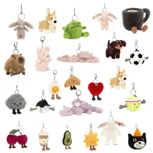Jellycat Plush Bag Charm – Cute Aesthetic Mini Stuffed Keychain, Viral TikTok Bag Accessory, Perfect Gift Idea