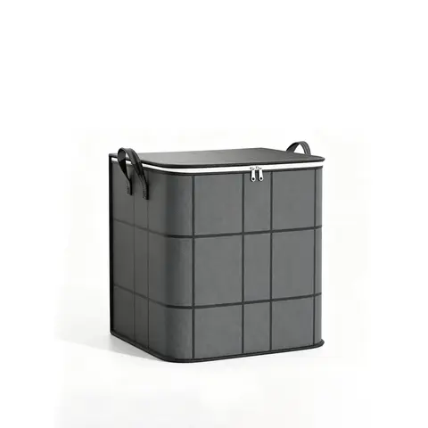 High-Capacity Fabric Organizer Bag with Reliable Zipper, Spacious Household Carryall for Bedding, Linens and Apparel, Ideal for Closet Storage and Moving Preparation