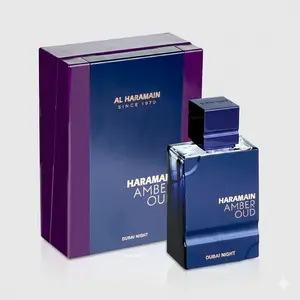 Al Haramain Amber Oud Dubai Night Unisex EDP - 2.0 oz (60ml) Intense Arabian Luxury Fragrance - Long-Lasting Scent with Bergamot, Tonka Bean