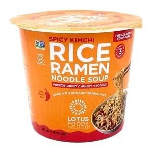 LOTUS FOODS Spicy Kimchi Rice Ramen Noodle Soup, 1.98 OZ