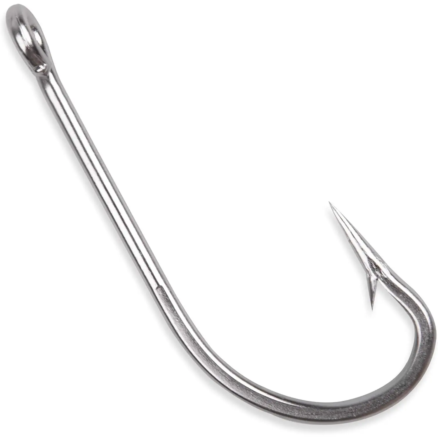Stainless Steel Saltwater Fishing Hooks - 50pcs 34007 O'shaughnessy Forged Long Shank J Extra Strong Metal Fish Size 1/0-10/0
