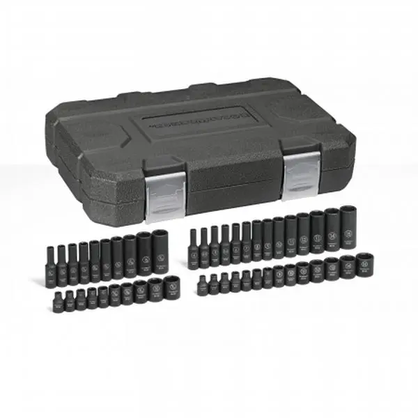 Gearwrench KD84902 0.25 in. Drive Impact Socket Set - 48-Piece SAE & Metric Impact Socket Set for Hand Tools, Wrenches, Impact Socket Metric