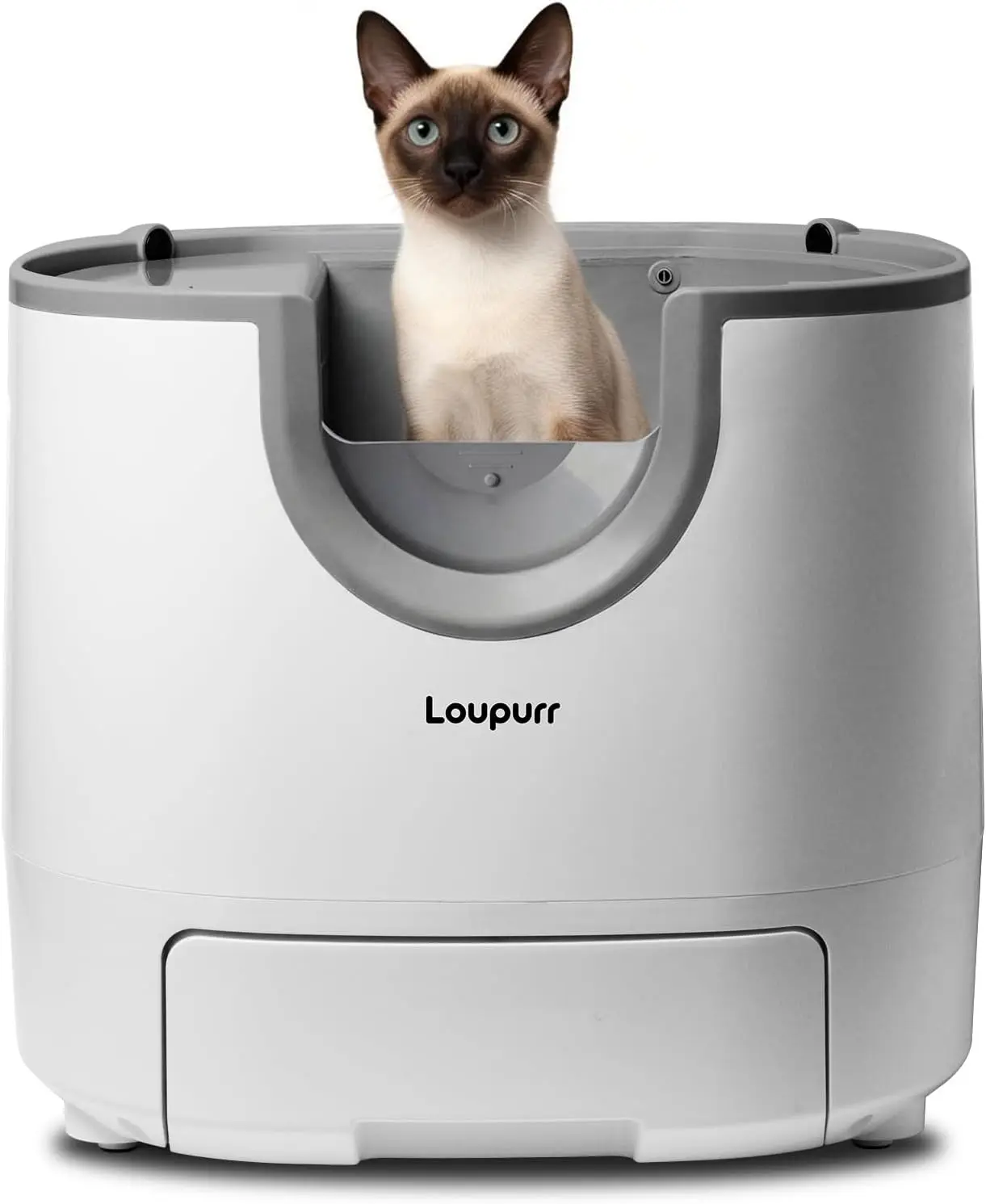 self Cleaning Litter Box Large Capacity, Automatic Cat Litter Box Open-Top Design for Multiple Cats with Integrated Safety Protection Includes Waste Bags (2026 Upgraded Model)