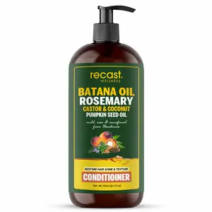 Recast Wellness Batana, Rosemary Oil Conditioner with Natural Blend of Castor OIl, Coconut Oil and Pumpkin Seed Oil for Hair Growth & Restoration - Thickening Formula with Organic Ingredients
