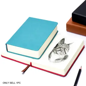 High-Quality Thick Sketch Notebook, 660 Pages, Durable Leather-Like Cover, A4/A5/A6 Sizes, Blank Inner Pages, Ideal for Drawing and Writing, Sketchbook, Stationery Supplies