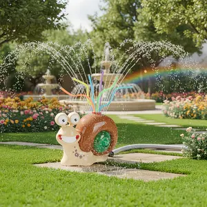 Snail Sprinkler Dog Toy Outdoor Water Toys for Dogs Large Medium Small Dogs Summer Splash Toy Backyard Water Play