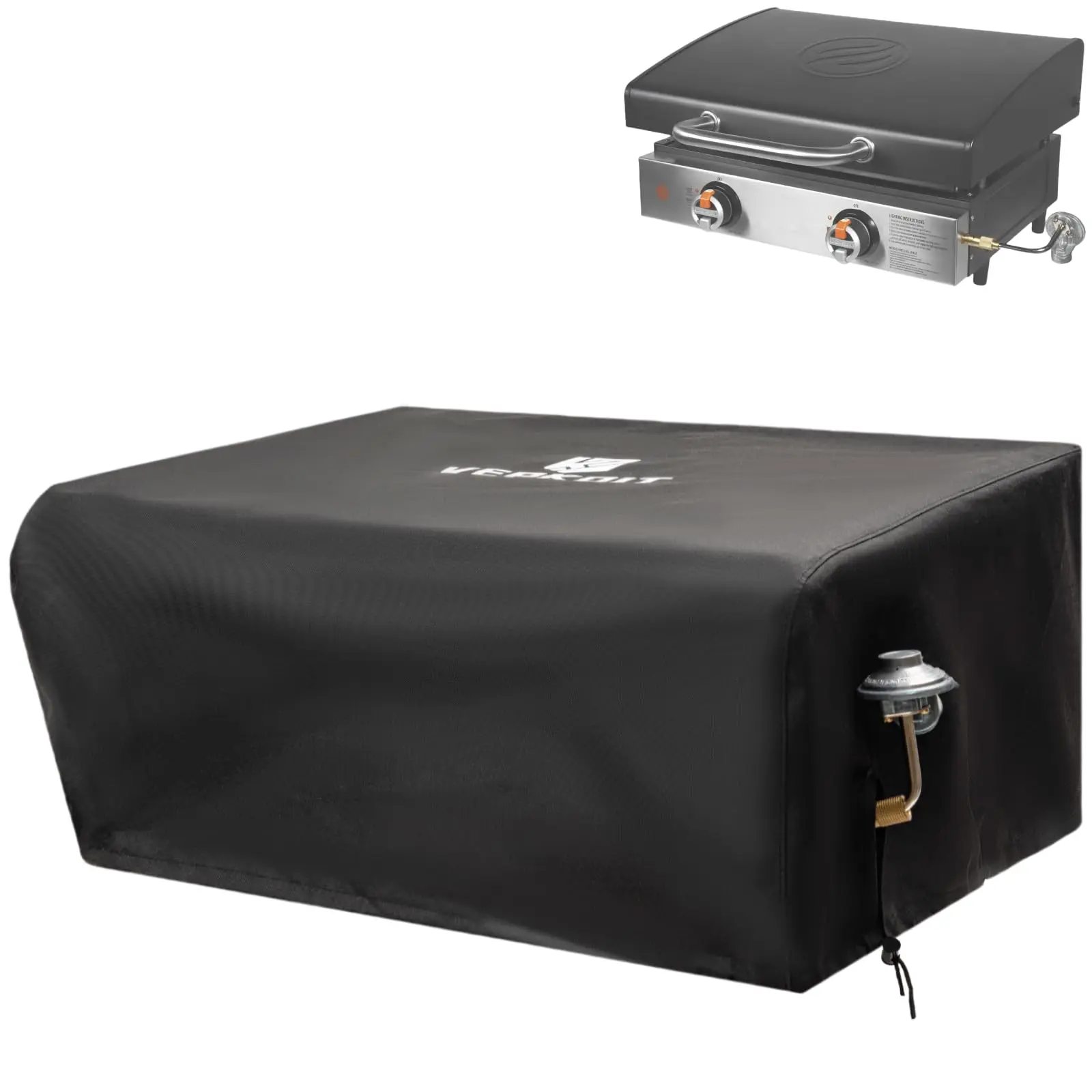 Griddle Cover For Blackstone 22 Inch With Hood  Heavy Duty Waterproof Gas Grill Fits Weather Resistant Tabletop Outdoor Bbq Grilling Accessories