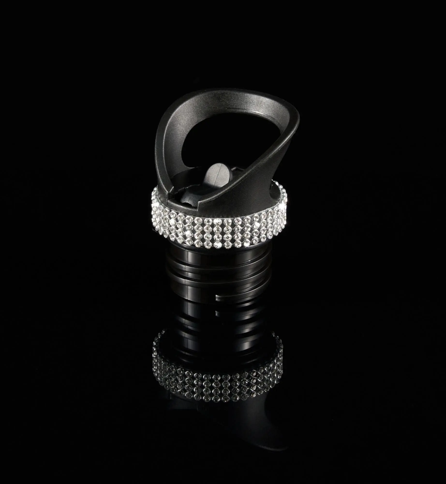 Glam Silver Straw Lid