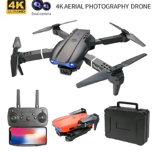 2025 E99 Remote Dual Camera Drone with 4K Ultra HD Dual Cameras 2 Batteries Optical Flow Positioning One-Key Takeoff & Landing Indoor Outdoor Foldable RC Quadcopter Beginner Friendly Gift for Teens and Adults 4K UHD GPS Drone with Obstacle Avoidance