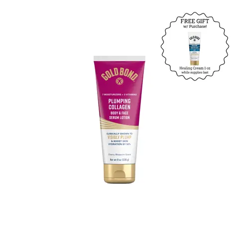 Gold Bond Plumping Collagen Body and Face Serum Lotion, 8 oz