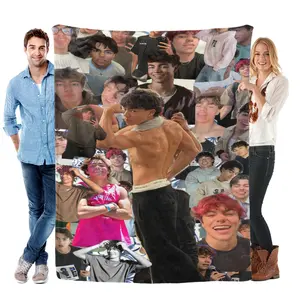 Young and Hungry Malachi Barton Blanket Super Soft Flannel Blanket- Suitable For Use on Sofas, Beds, or For Travel, Gentle on The Skin, an Excellent Gift Multi-Purpose Holiday Blanket, Warm and Soft, Suitable For All Seasons