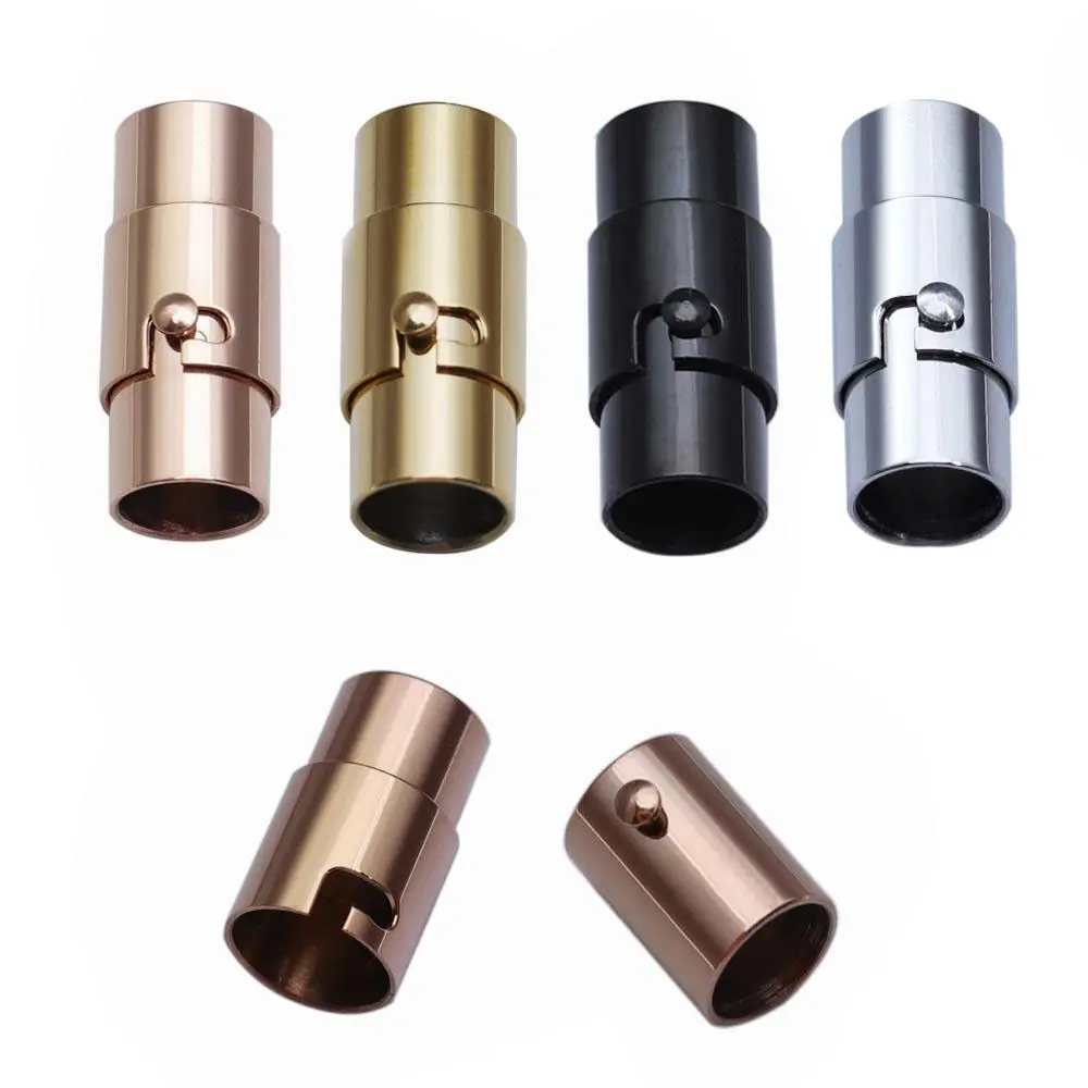 Louleur Strong Stainless Steel Magnetic Clasps Jewelry Clasps For Leather Cord Bracelet Connectors End Clasp For Jewelry Making