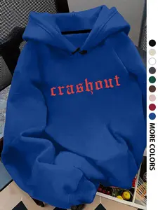 Women's Hooded Sweatshirt with Letter Print, Casual Loose Fit Pocket Top, Fashion Outdoor Daily Wear, Street Style Spring Fall