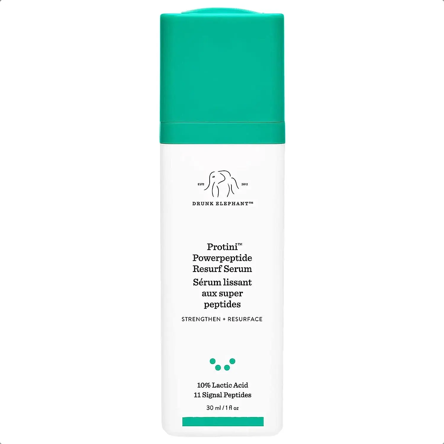 Drunk Elephant Protini Powerpeptide Resurf Serum for Combination Skin, Back Application Area Skincare