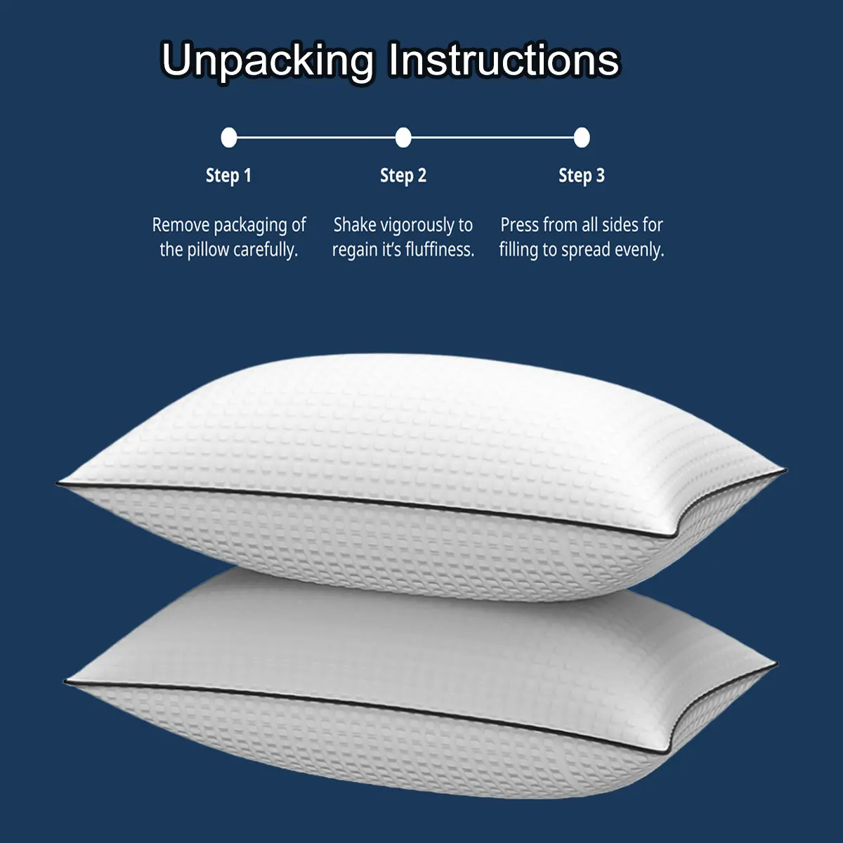 Bed Pillows for Sleeping- King Size, Set of 2, Cooling Hotel Quality with Premium Soft Down Alternative Fill for Back, Stomach or Side Sleepers