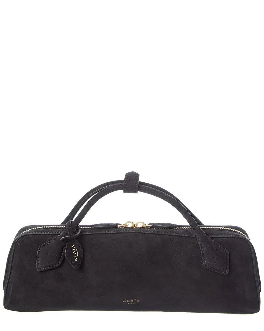 ALAÏA Le Teckel Suede Clutch