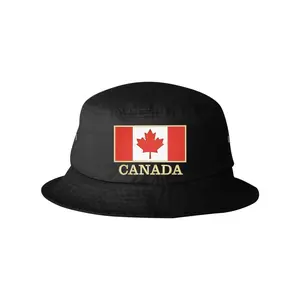 Canada Flag With Classy Gold Trim Canadian Pride Embroidered Cap Dad Hat