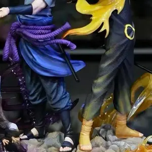 Resin naarut0 and sasuukee Figure for Home Decoration