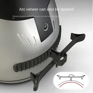 1pc Kitchen Wire Organizer, Home Electrical Cable Management, Back Adhesive Cord Holder, Plug Fixer, Desktop Storage Solution