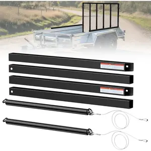 Tailgate Utility Trailer Gate Liftgate Ramp Lift 2 Sided Lift Assist System Fit for Open Utility Trailers Tailgate and Ramp New Upgrades, Black