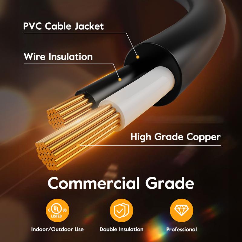Brightown christmas Outdoor String Lights with Shatterproof ST38 Dimmable Edison Bulbs, Waterproof, 2700K Warm Light, Perfect for Backyard, Patio, Garden, Deck, Party, and Xmas Decor, Great Gift Idea Led Lighting